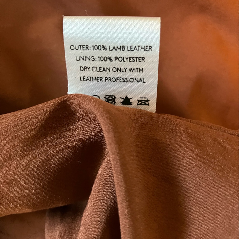 Able Maha Leather Jacket, Whiskey, Size Medium - Picture 5 of 14